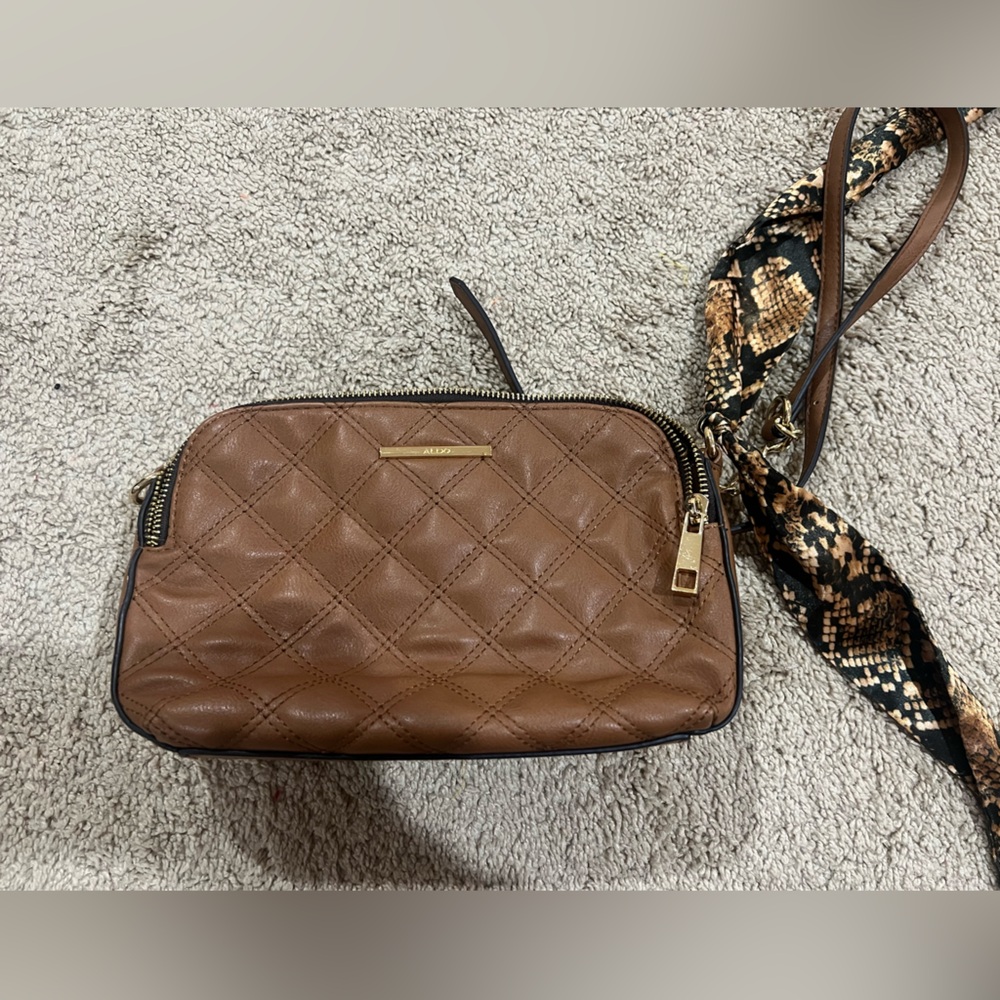 Aldo Tan Quilted Crossbody Bag
